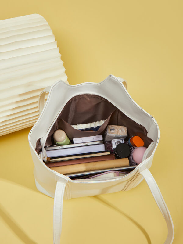 Women's Casual Quilted Handbag with Zipper Pocket